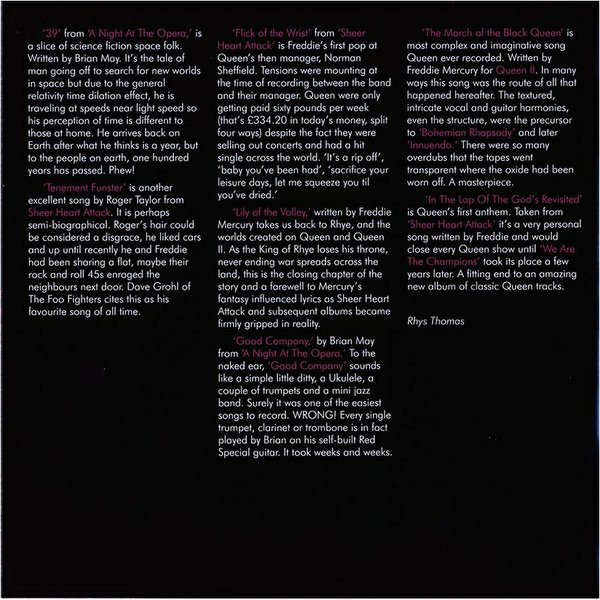 Queen  Deep Cuts; Volume 1 : Booklet 6